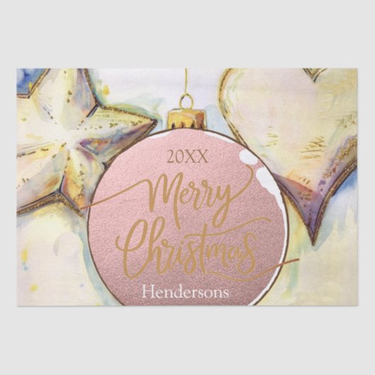 Kerst voor sierdoeleinden tissuepapier (Voorkant)