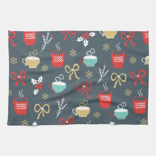 Kerst voor tak en bekers theedoek (Horizontaal)