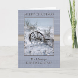 Kerst voor tandarts en personeel feestdagen kaart