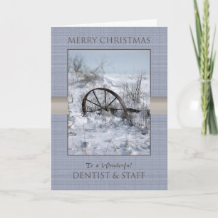 Kerst voor tandarts en personeel feestdagen kaart