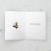 Kerst voor Vriend en haar Familie - Kerstman Feestdagen Kaart (Binnen)