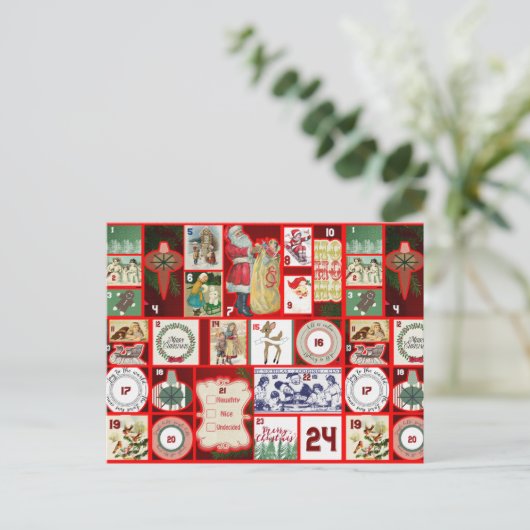 Kerst voorbij briefkaart (Staand voorkant)