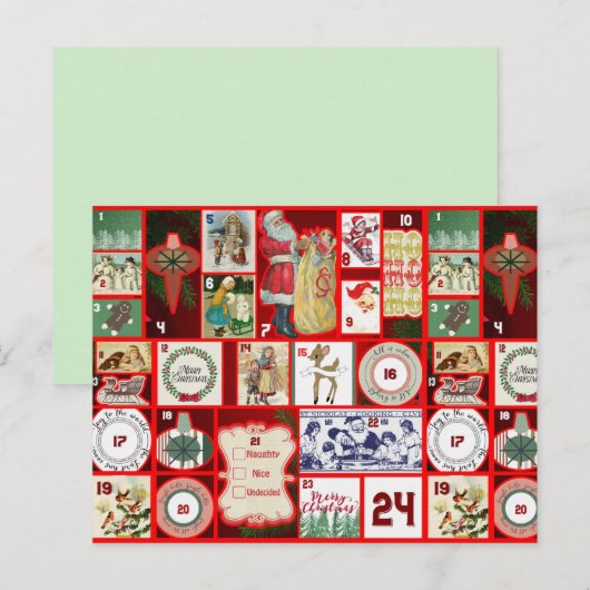 Kerst voorbij briefkaart (Voorkant / Achterkant)