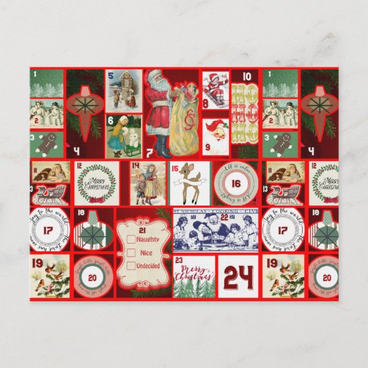 Kerst voorbij briefkaart (Voorkant)