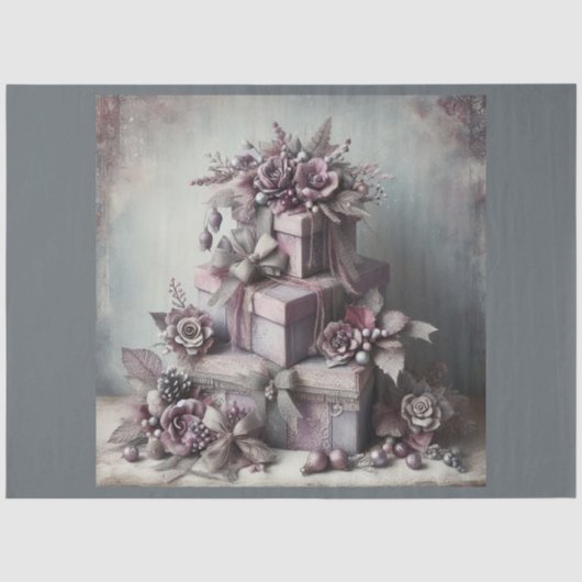 Kerst voorbij Design Series 2 Tissuepapier (Voorkant)