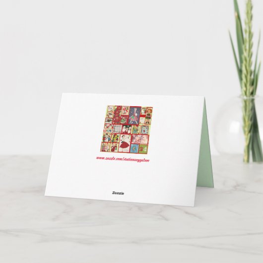 Kerst voorbij wenskaart kaart (Achterkant)