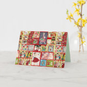 Kerst voorbij wenskaart kaart (Gele Bloem)