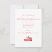 Kerst voordeur Nieuw huis voor de vakantie Kaart (Achterkant)