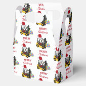 Kerst vorkheftruck bedankdoosjes (Geopend)