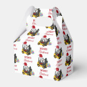 Kerst vorkheftruck bedankdoosjes (Voorkant Zijde)