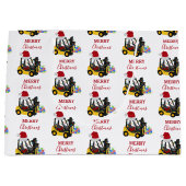 Kerst vorkheftruck groot cadeauzakje (Voorkant)