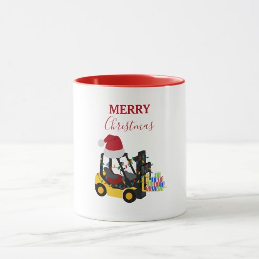 Kerst vorkheftruck mok (Midden)