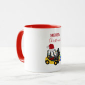 Kerst vorkheftruck mok (Voorkant links)