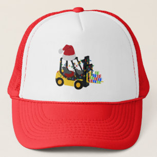 Kerst vorkheftruck trucker pet