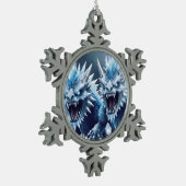 Kerst Vorst Monsters Tin Sneeuwvlok Ornament (Links)