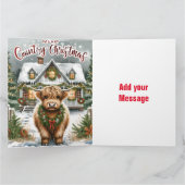 Kerst vouwkaart kaart (Binnen)