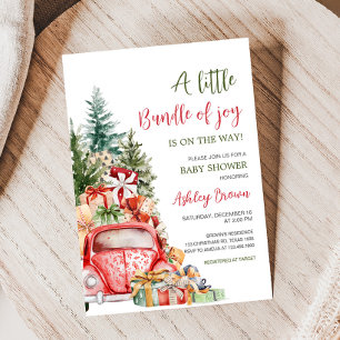 Kerst Vrachtwagen Bundel van Joy Baby shower Kaart