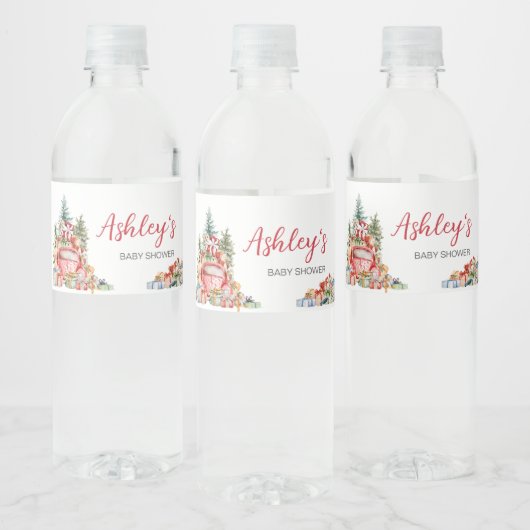 Kerst Vrachtwagen Bundel van Joy Baby shower Waterfles Etiket (Flessen)