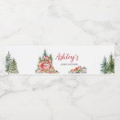 Kerst Vrachtwagen Bundel van Joy Baby shower Waterfles Etiket (Enkel label)