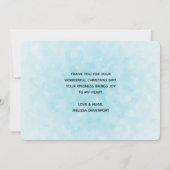 Kerst Vrachtwagen met Leuke Dieren Dank U Bedankkaart (Achterkant)