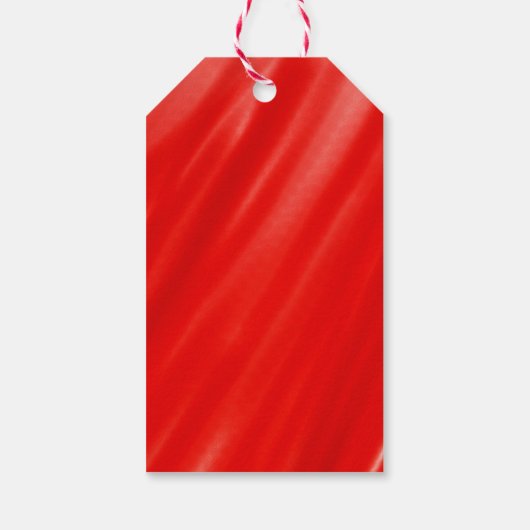 Kerst  Vrachtwagen Monogram Rode Waterverf Cadeaulabel (Achterkant)