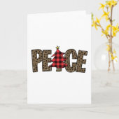 kerst vrede kaart (Gele Bloem)