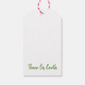 Kerst Vrede op Aarde Duif Olijftak Geloof Cadeaulabel (Achterkant)