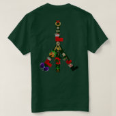 Kerst Vrede Teken T-shirt (Design achterkant)