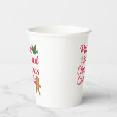 Kerst Vrede vreugde koekjes citaat rood Papieren Bekers (Rechts)