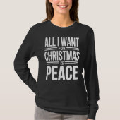 Kerst Vredes Citaat T-shirt (Voorkant)
