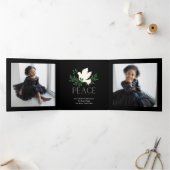 Kerst Vredesduif Multifoto Drieluik Wenskaart (Binnen)