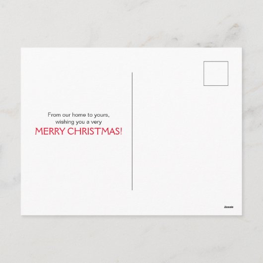 Kerst Vreugde Aangepaste Foto Feestdagenkaart (Achterkant)