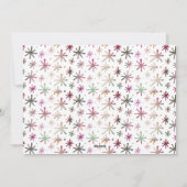 Kerst VREUGDE GROETEN 5 Foto's Waterverf Feestdagenkaart (Achterkant)