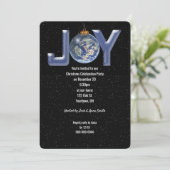 Kerst Vreugde Party Uitnodiging (Staand voorkant)