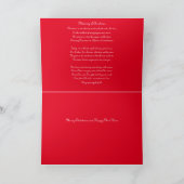 Kerst Vreugde Poëzie Bedankkaart (Binnen)