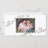 Kerst VREUGDEVOLLE FEESTDAGEN 3Foto's Waterverf Feestdagenkaart (Achterkant)