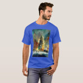 Kerst vriend retro t-shirt (Voorkant volledig)