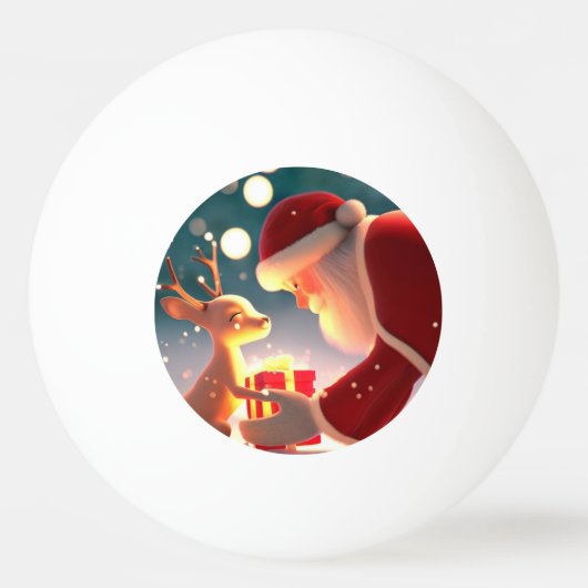 Kerst Vriendelijkheid (1) Pingpongbal (Voorkant)