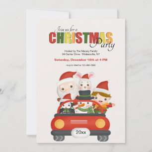 Kerst Vrienden Feest Kaart
