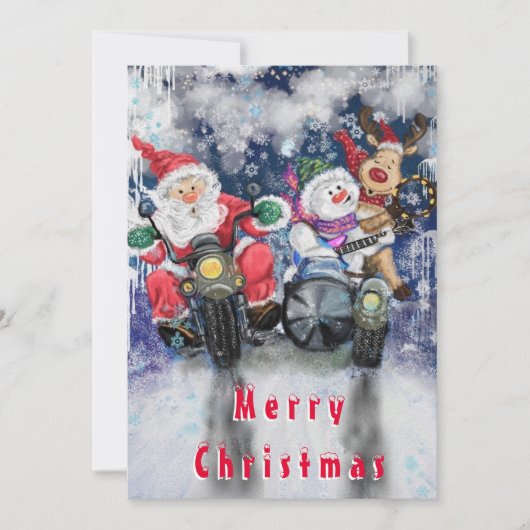 Kerst Vrienden Grappige Kaart (Voorkant)