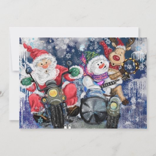 Kerst Vrienden Grappige Kaart (Achterkant)