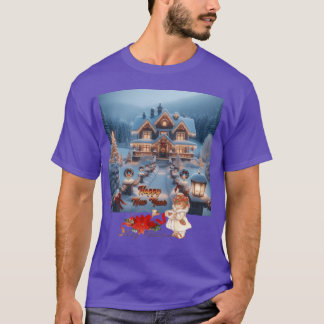 kerst vrienden retro t-shirt