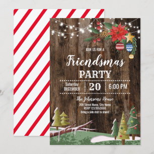 Kerst "Vriendjesfeest" Kaart
