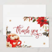 Kerst Vrijgezellenfeest dank u kaart (Voorkant / Achterkant)