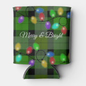 Kerst vrolijk en fel licht blikjeskoeler (Voorkant)