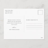 Kerst vrolijk en getrouwd vakantie Briefkaart (Achterkant)