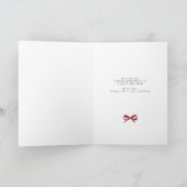 Kerst Vrolijk en Helder elegante familiefoto Feestdagen Kaart (Binnen)