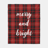 Kerst vrolijk en helder geruite deken (Voorkant)
