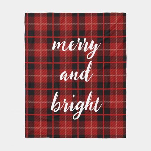 Kerst vrolijk en helder geruite deken (Voorkant)