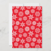 Kerst vrolijk en helder rood faux goud 9 foto feestdagenkaart (Achterkant)